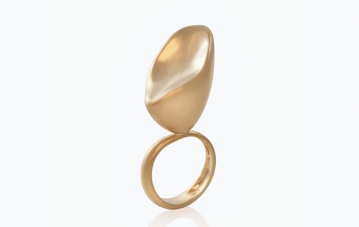 BABY MALAK FLOURISH PURE BIG MARQUISE RING